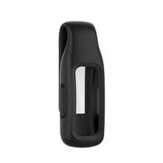 For Fitbit Inspire 3 Steel Sheet Silicone Protective Clip Case Cover(Black)