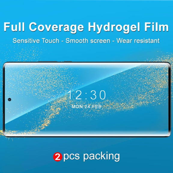 For Motorola Moto X30 Pro / Edge 30 Ultra 2pcs imak Curved Full Screen Hydrogel Film Protector