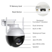 A18 4MP HD Wireless WiFi Smart Surveillance Camera, Specification:EU Plug