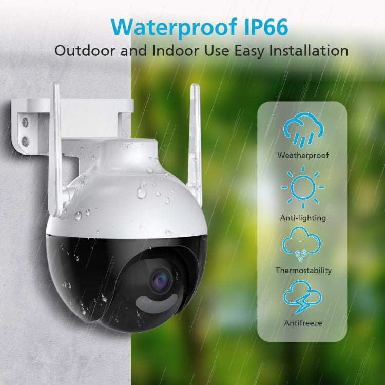 A18 4MP HD Wireless WiFi Smart Surveillance Camera, Specification:EU Plug