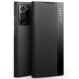 For Samsung Galaxy Note20 Ultra QIALINO Genuine Leather Side Window View Smart Phone Case(Black) - free shipping - PMC TechLife - Order now!