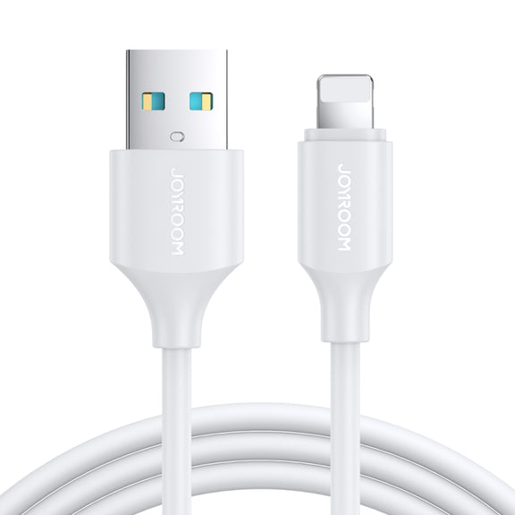 JOYROOM S-UL012A9 2.4A USB to 8 Pin Fast Charging Data Cable, Length:2m(White)