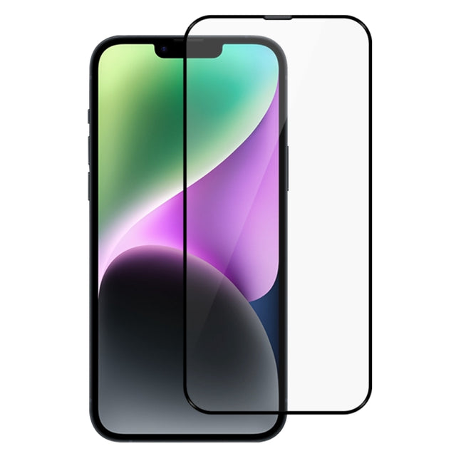 For iPhone 14 Plus JOYROOM JR-H03 2.5D Screen Printing Full Screen Black Edge Tempered Glass Film