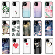 For Xiaomi Redmi A1 4G Colorful Painted Glass Phone Case(Flower)