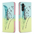 For Samsung Galaxy A14 5G Drawing Pattern Leather Phone Case(Feather) - free shipping - PMC TechLife - Order now!