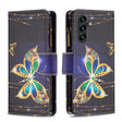 For Samsung Galaxy A14 5G Colored Drawing Pattern Zipper Leather Phone Case(Big Butterfly) - free shipping - PMC TechLife - Order now!