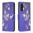 For Samsung Galaxy A14 5G Colored Drawing Pattern Leather Phone Case(Purple Butterfly) - free shipping - PMC TechLife - Order now!