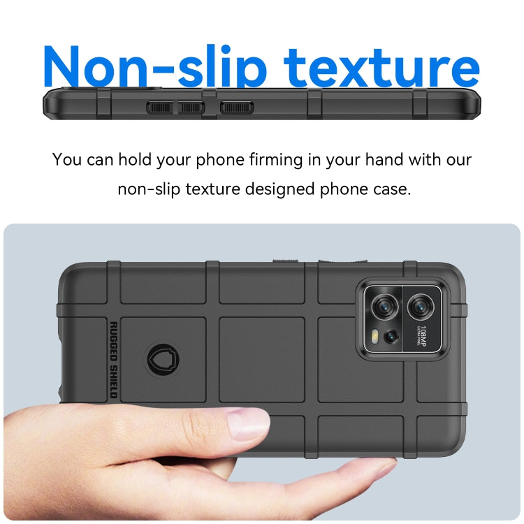 For Motorola Moto G72 Full Coverage Shockproof TPU Phone Case(Black)
