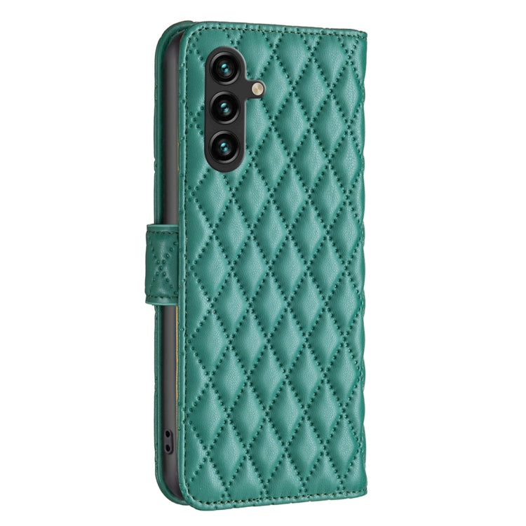 For Samsung Galaxy A14 5G Diamond Lattice Wallet Leather Flip Phone Case(Green)