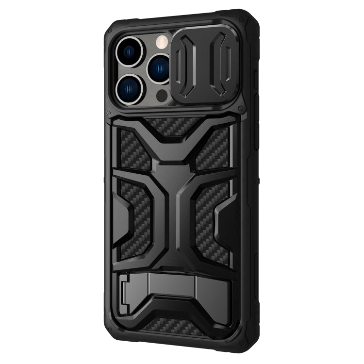 For iPhone 14 Pro Max NILLKIN Sliding Camera Cover Design TPU + PC Phone Case(Black)