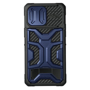 For iPhone 14 Pro Max NILLKIN Sliding Camera Cover Design TPU + PC Phone Case(Blue)