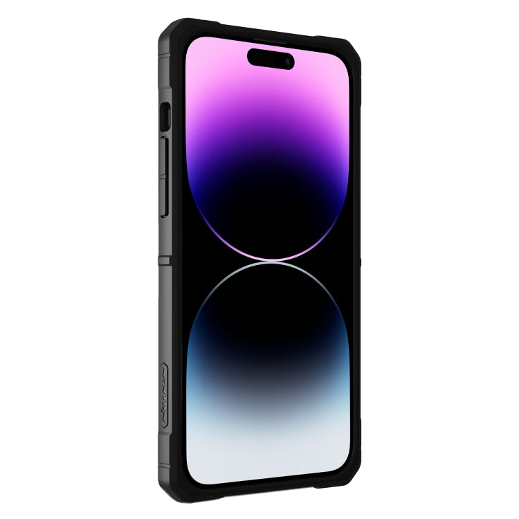 For iPhone 14 Pro Max NILLKIN Sliding Camera Cover Design TPU + PC Phone Case(Blue)