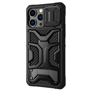 For iPhone 14 Pro Max NILLKIN Sliding Camera Cover Design TPU + PC Magnetic Phone Case(Black)