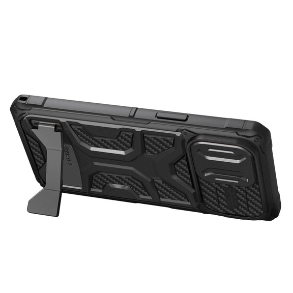 For iPhone 14 Pro Max NILLKIN Sliding Camera Cover Design TPU + PC Magnetic Phone Case(Black)