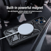 For iPhone 14 Pro Max NILLKIN Sliding Camera Cover Design TPU + PC Magnetic Phone Case(Black)