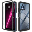 For T-Moblie Revvl 6 5G Starry Sky Solid Color Shockproof TPU Clear PC Phone Case(Black) - More Brand by PMC TechLife | Online Shopping South Africa | PMC TechLife