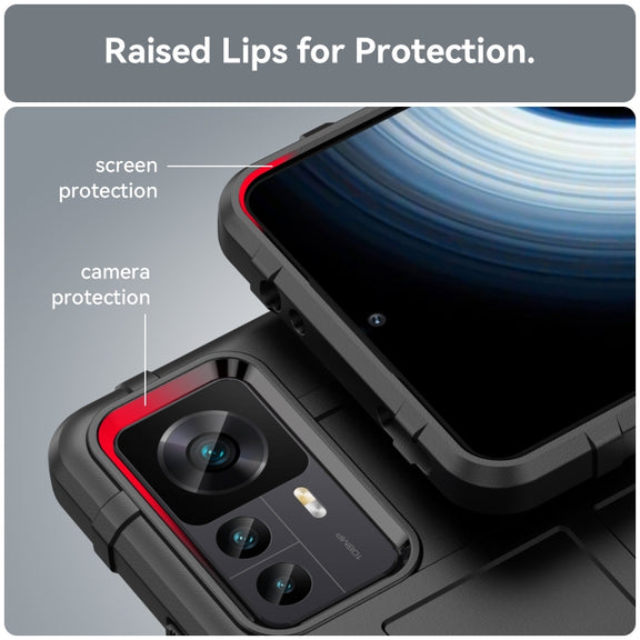 For Xiaomi 12T / Xiaomi 12T Pro / Redmi K50 Ultra Full Coverage Shockproof TPU Phone Case(Black)