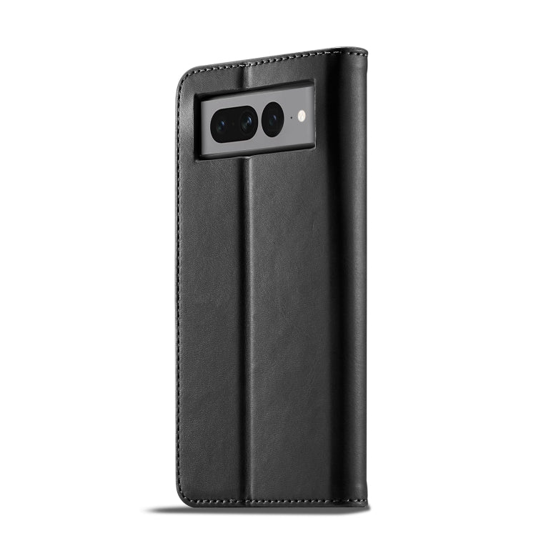 For Google Pixel 7 LC.IMEEKE Calf Texture Horizontal Flip Leather Case(Black)