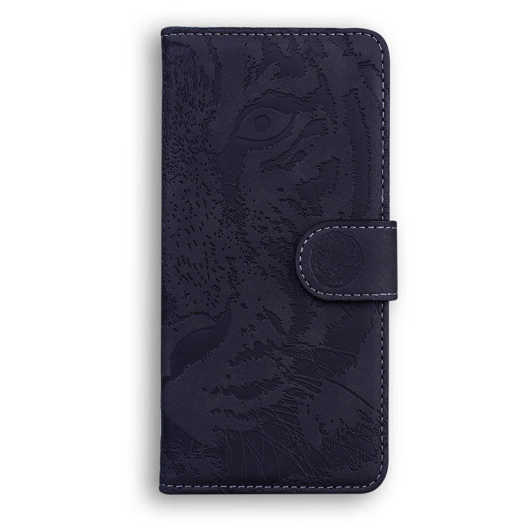 For Samsung Galaxy A14 5G Tiger Embossing Pattern Horizontal Flip Leather Phone Case(Black)