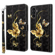 For Samsung Galaxy A14 5G 3D Painted Leather Phone Case(Golden Swallow Butterfly) - free shipping - PMC TechLife - Order now!