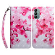For Samsung Galaxy A04s 3D Painted Leather Phone Case(Red Flower) - free shipping - PMC TechLife - Order now!