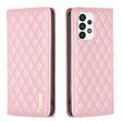 For Samsung Galaxy A73 5G Diamond Lattice Magnetic Leather Flip Phone Case(Pink) - free shipping - PMC TechLife - Order now!