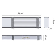 ORICO USB Flash Drive, Read: 100MB/s, Write: 50MB/s, Memory:256GB, Port:USB-A(Silver)