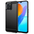 For Honor X6 5G Brushed Texture Carbon Fiber TPU Phone Case(Black) - Honor Cases by PMC TechLife | Online Shopping South Africa | PMC TechLife