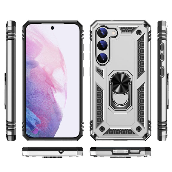 For Samsung Galaxy S23+ 5G Shockproof TPU + PC Phone Case(Silver)