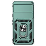 For Google Pixel 7 5G Sliding Camshield Holder Phone Case(Dark Green)