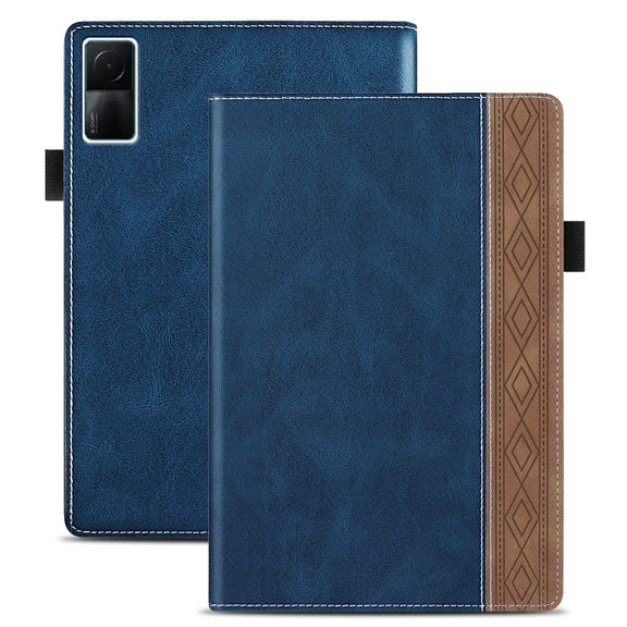 For Xiaomi Redmi Pad 10.61 Splicing Series Tablet PC Leather Case(Royal Blue)