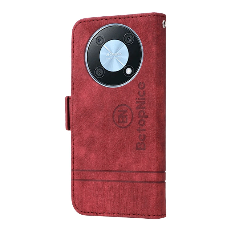 For Huawei nova Y90 / Enjoy 50 Pro BETOPNICE Dual-side Buckle Leather Phone Case(Red)