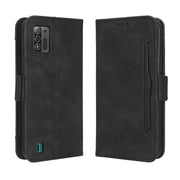 For ZTE Blade A52 Lite Skin Feel Calf Texture Card Slots Leather Phone Case(Black)