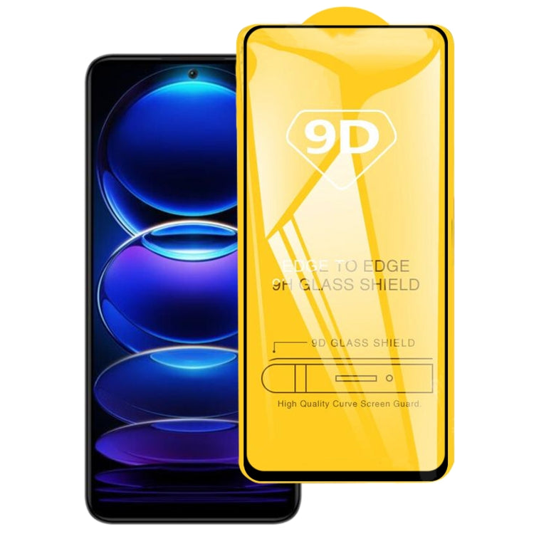 For Xiaomi Redmi Note 12 China / Note 12 Global / Poco X5 / Redmi Note 12 Turbo 9D Full Glue Full Screen Tempered Glass Film