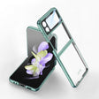 For Samsung Galaxy Z Flip4 GKK Integrated Electroplating All-inclusive Phone Case(Night Green) - Galaxy Z Flip4 5G Cases by GKK | Online Shopping South Africa | PMC TechLife | Buy Now Pay Later Mobicred