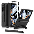 For Samsung Galaxy Z Fold4 GKK Ultra-thin Shockproof Leather Protective Case with Holder & Pen Slots(Cross Texture) - free shipping - PMC TechLife - Order now!