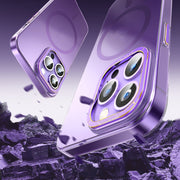 For iPhone 13 Magsafe Magnetic Crystal Frosted Series Phone Case(Translucent Black)