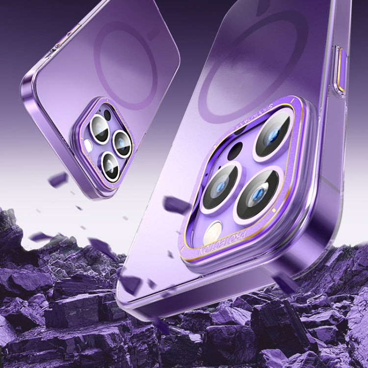 For iPhone 13 Magsafe Magnetic Crystal Frosted Series Phone Case(Translucent Black)