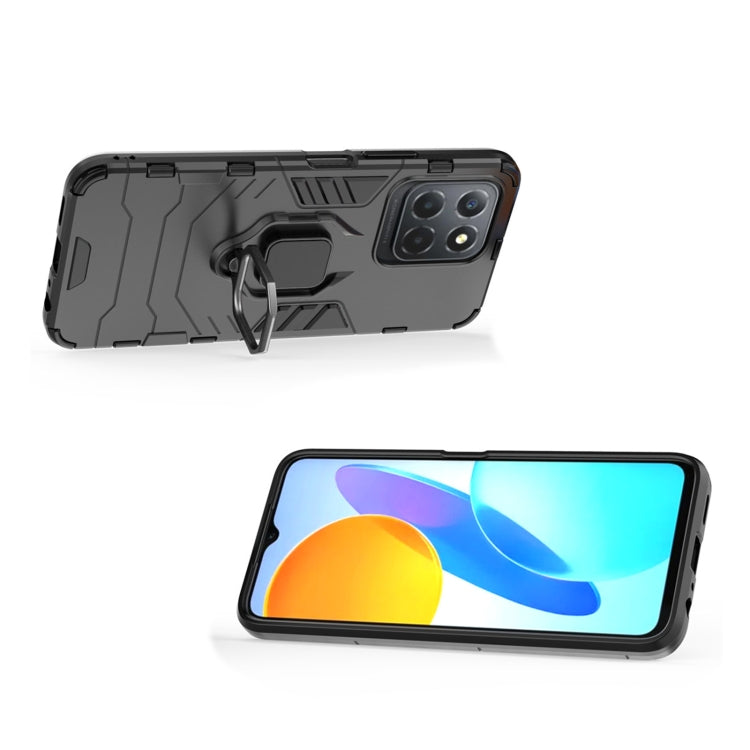 For Honor X8 5G Magnetic Ring Holder PC + TPU Phone Case(Black)