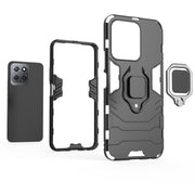 For Honor X8 5G Magnetic Ring Holder PC + TPU Phone Case(Black)
