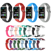 For Huawei Watch Fit 2 Small Waist Silicone Watch Band, Size:S(Black)