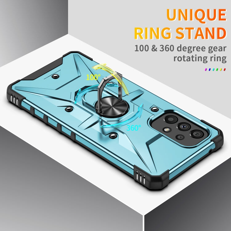 For Samsung Galaxy A73 5G Ring Holder Phone Case(Black)