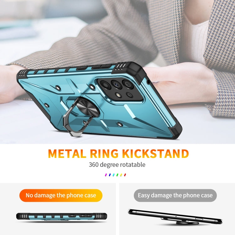 For Samsung Galaxy A73 5G Ring Holder Phone Case(Black)