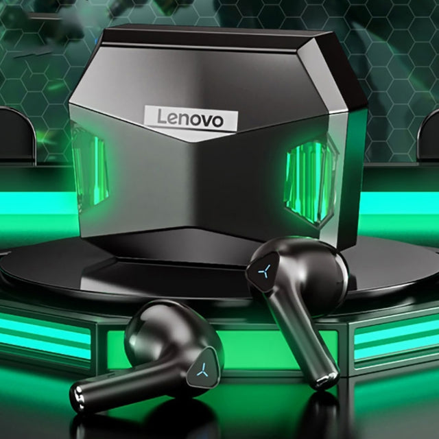 Lenovo GM5 TWS Bluetooth Wireless Sports Water-resistant Noise Reduction Gaming Earphone with Mic(Black)
