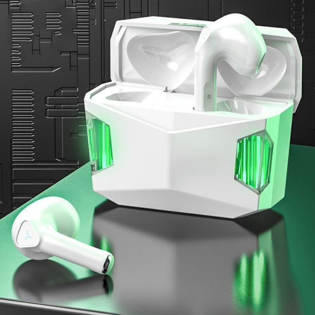 Lenovo GM5 TWS Bluetooth Wireless Sports Water-resistant Noise Reduction Gaming Earphone with Mic(White)