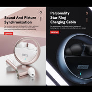Lenovo LP60 TWS Wireless Bluetooth 5.3 Noise Reduction Earphone(White)