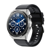 Ochstin 5HK46P 1.36 inch Round Screen Silicone Strap Smart Watch with Bluetooth Call Function(Silver+Black)