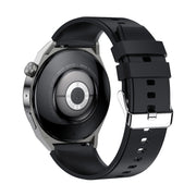 Ochstin 5HK46P 1.36 inch Round Screen Silicone Strap Smart Watch with Bluetooth Call Function(Silver+Black)