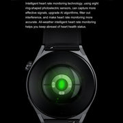 Ochstin 5HK46P 1.36 inch Round Screen Silicone Strap Smart Watch with Bluetooth Call Function(Black+Black)
