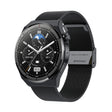 Ochstin 5HK46P 1.36 inch Round Screen Steel Strap Smart Watch with Bluetooth Call Function(Black)